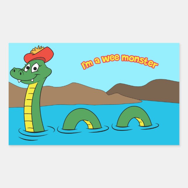 Nessie (Loch Ness Monster) Sticker (Front)