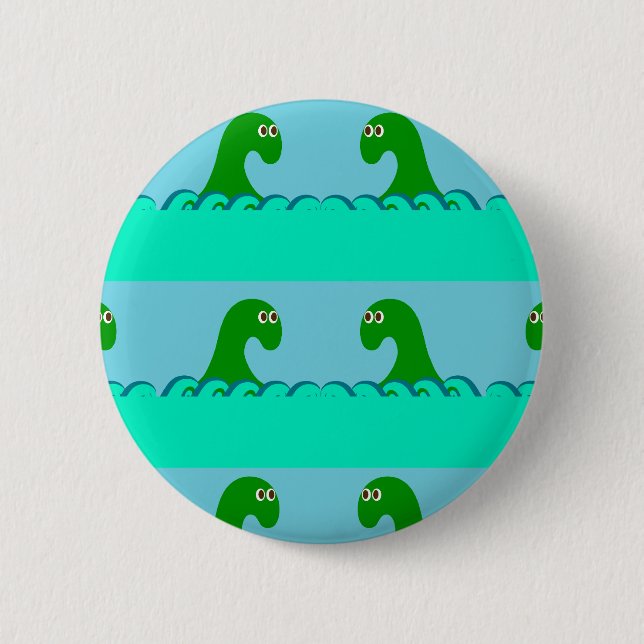 Nessie Pattern 2 Inch Round Button (Front)
