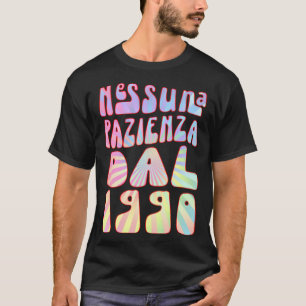 Nessuna Pazienza Dal 1990 33 Ani Compleanno Retrò  T-Shirt
