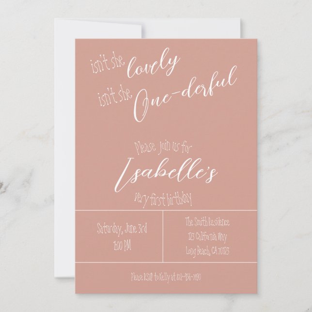 N'est-elle pas merveilleuse invitation d'anniversa (Devant)