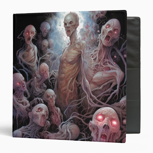 Nest Of Undead Zombies Horror Art Binder (Front/Inside)