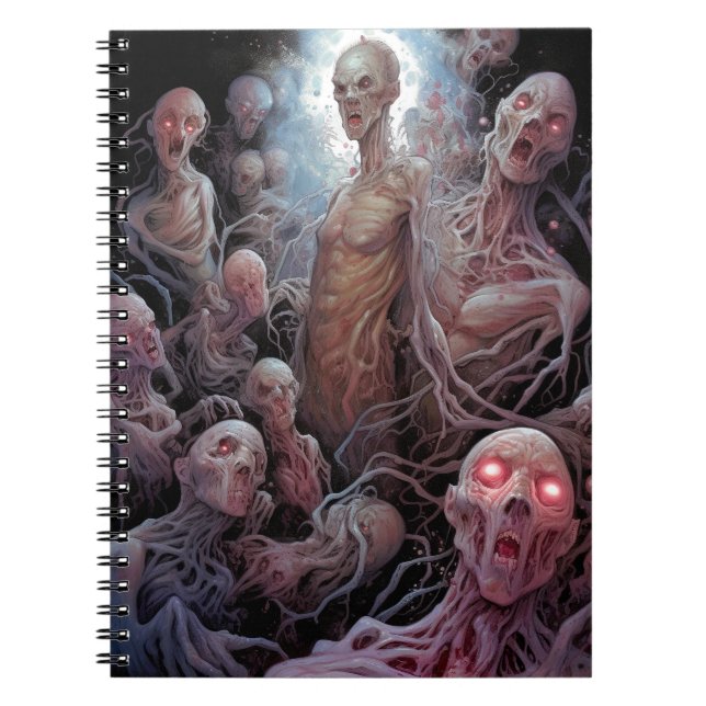 Nest Of Undead Zombies Horror Art Notebook (Front)