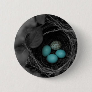 Nest parasitism 2 inch round button