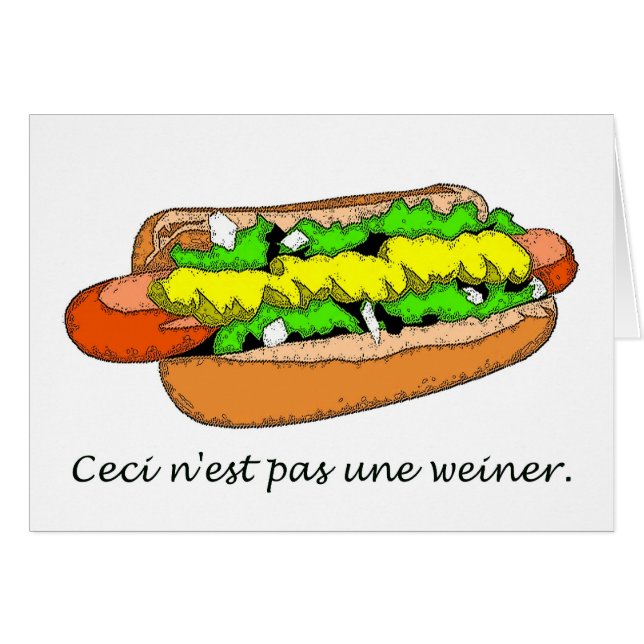 N'est Pas Une Weiner (Front Horizontal)
