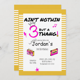 N'est rien d'autre qu'une invitation à 3 thang ros