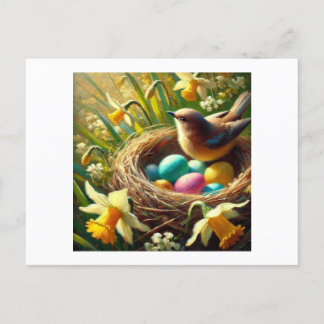Nest with Easter Eggs,  Postcard