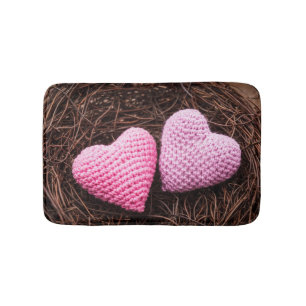 Nest With Hearts Bath Mat