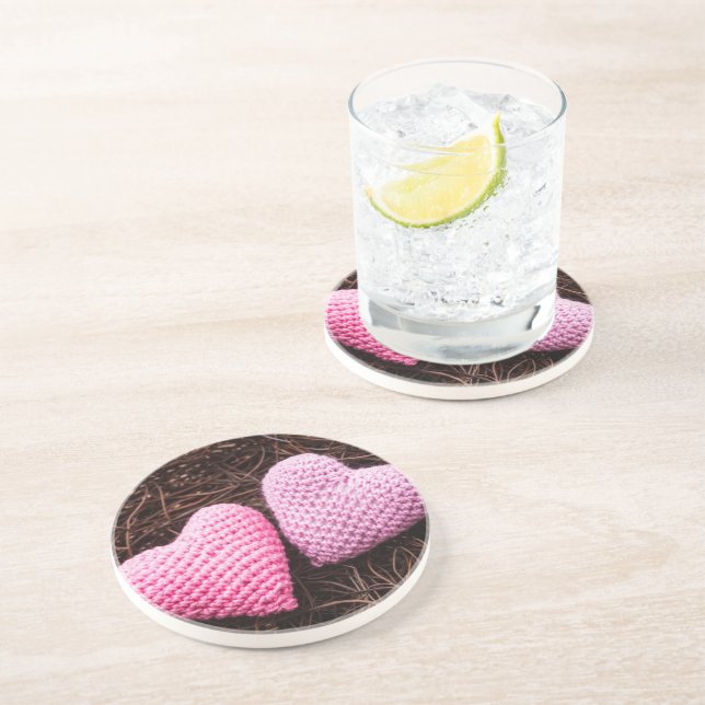 Nest With Hearts Coaster (Side)