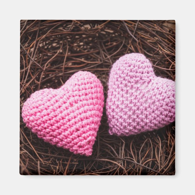 Nest With Hearts Magnet (Front)