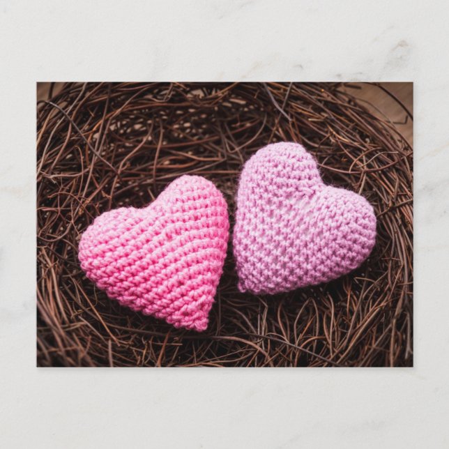 Nest With Hearts Postcard (Front)