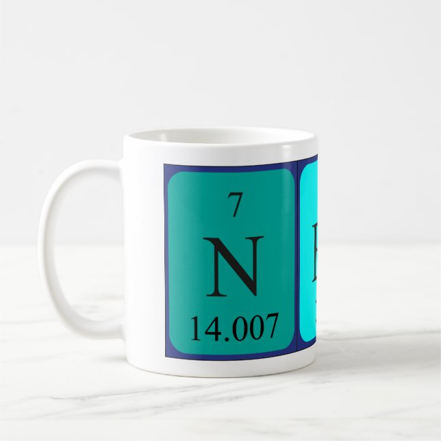 Nesta nom de table périodique mug 2 (Gauche)