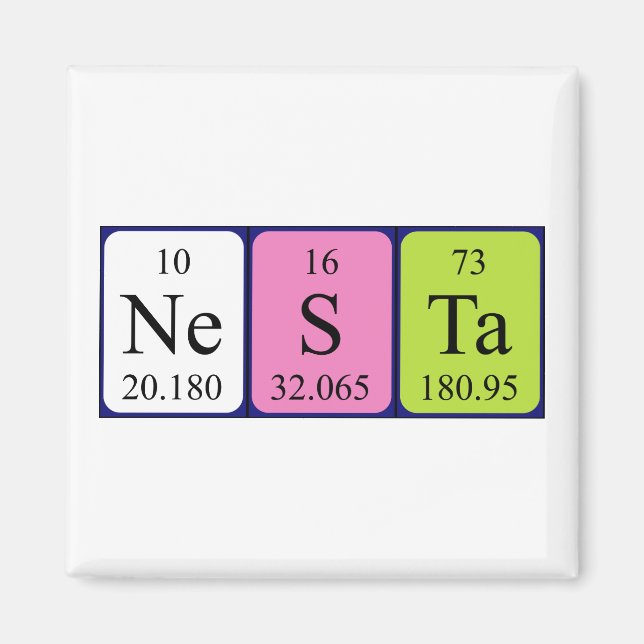 Nesta periodic table name magnet 3 (Front)