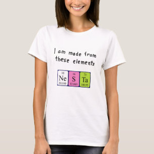 Nesta periodic table name shirt 13