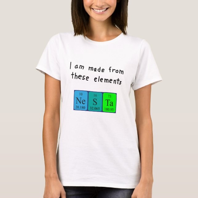 Nesta periodic table name shirt 14 (Front)