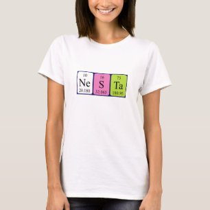 Nesta periodic table name shirt 8