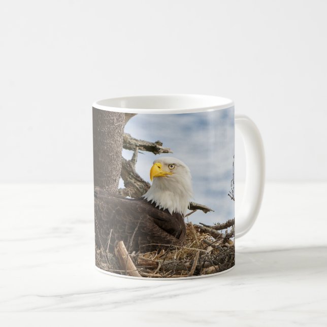 Nesting Bald Eagle Coffee Mug (Front Right)