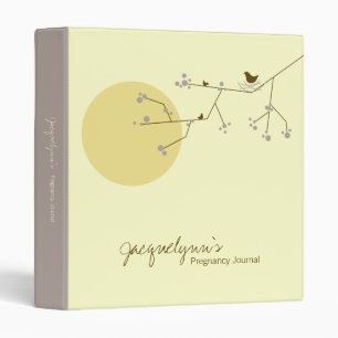 Nesting Bird Family Pregnancy Journal Baby Binder