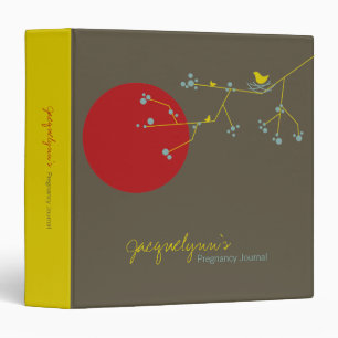 Nesting Bird Family Pregnancy Journal Classeur béb