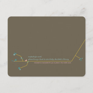 Nesting Bird Family Tree Simple Chic Baby Shower Enclosure Card