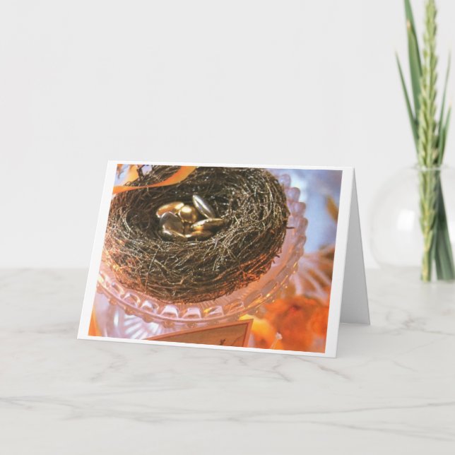 ***NESTING CHRISTMAS EGGS*** CHRISTMAS CARD (Front)