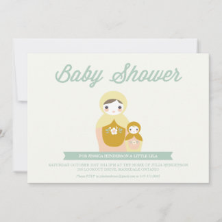 Nesting Doll Baby Shower Invitation