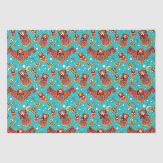 Nesting Dolls  Tissue Paper (Front)