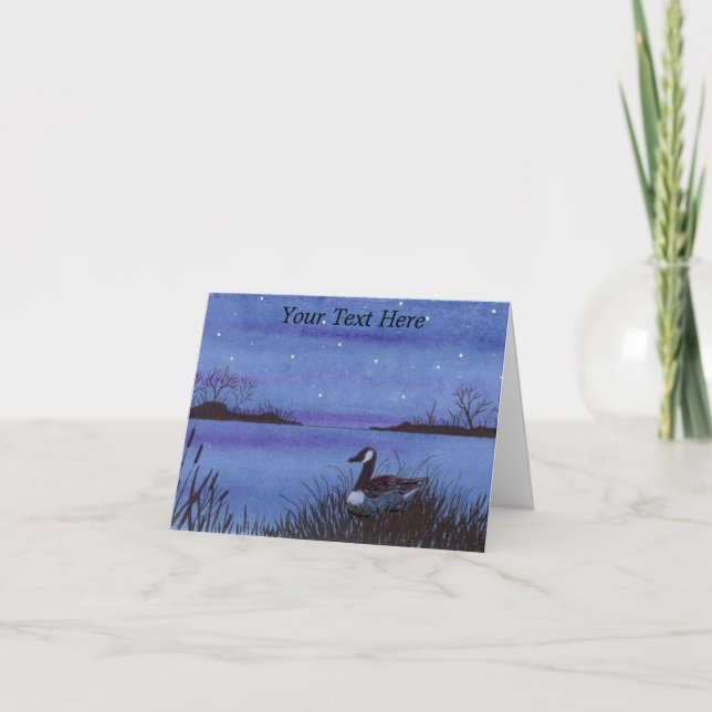 Nesting Goose Thank You Card (Front)