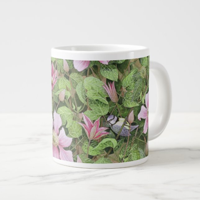 Nesting in Clematis Large Coffee Mug (Front Right)