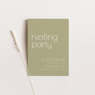 Nesting Party Invitation Template Sage