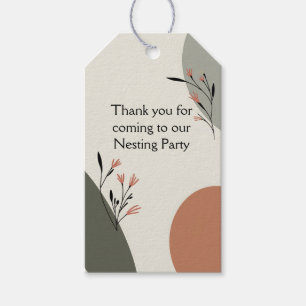 Nesting Party Parents to be New baby  Gift Tags