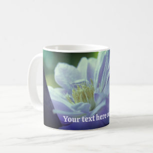 Nestled Clematis Flower Personalized Coffee Mug
