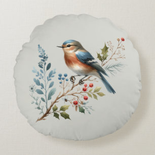 Nestled Nature Round Pillow