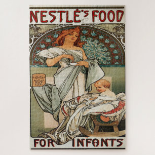 Nestlé's Food for Infants by Alphonse Mucha Jigsaw Puzzle
