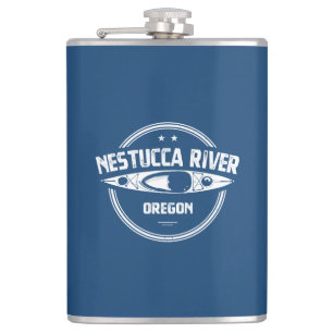 Nestucca River Oregon Kayaking Hip Flask
