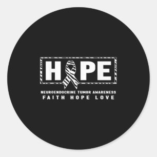 Net Cancer Shirt - Hope Net Neuroendocrine Tumour  Classic Round Sticker