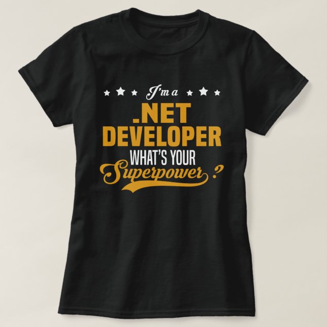 .Net Developer T-Shirt (Design Front)