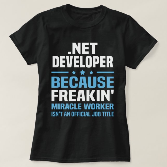 .Net Developer T-Shirt (Design Front)
