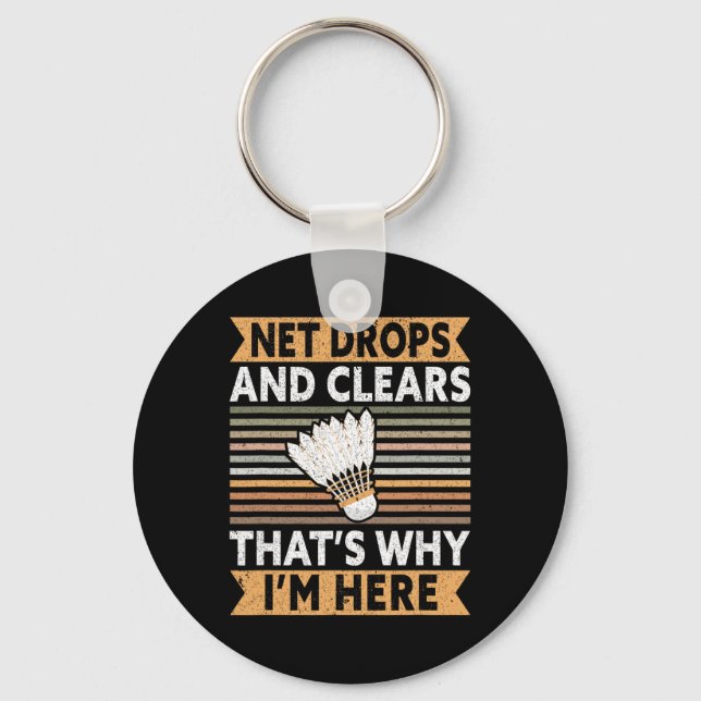 Net Drops And Clears That's Why I'm Here Funny Dmi Keychain (Front)
