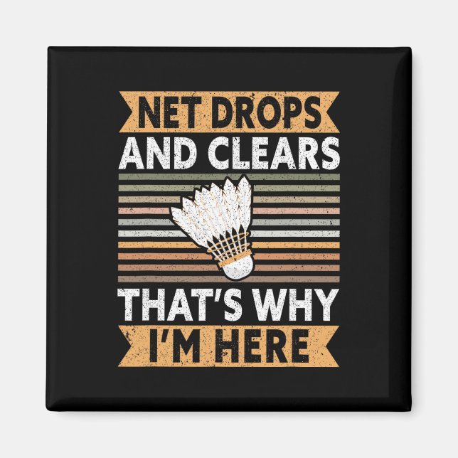 Net Drops And Clears That's Why I'm Here Funny Dmi Magnet (Front)