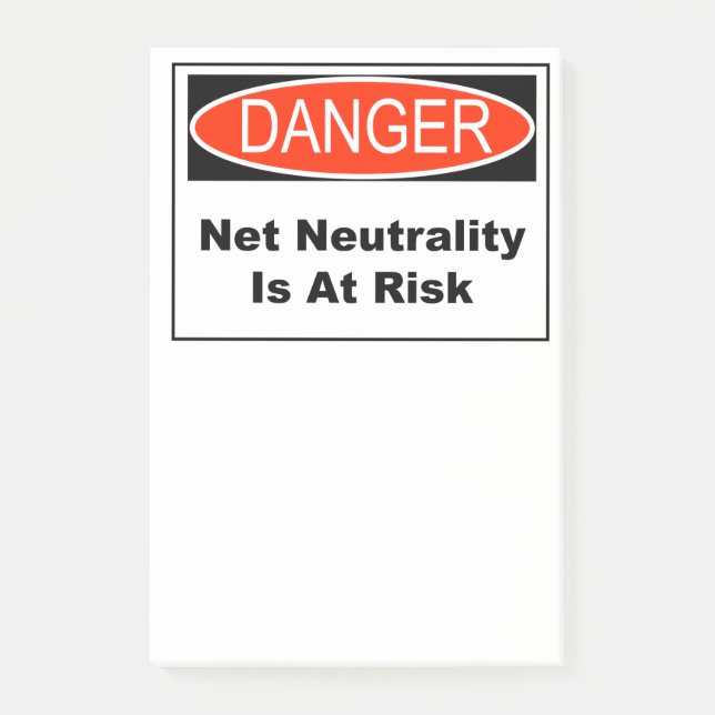 Net Neutrality Is At Risk Post-it Notes (Front)