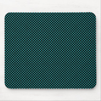 Net Pattern Black with Cyan Blue Mouse Pad
