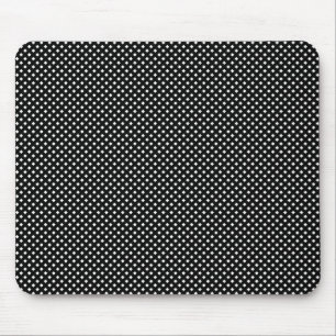 Net Pattern, Black with White Mouse Pad