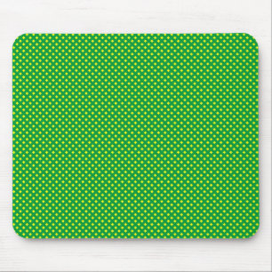 Net Pattern Green with Yellow Mouse Pad