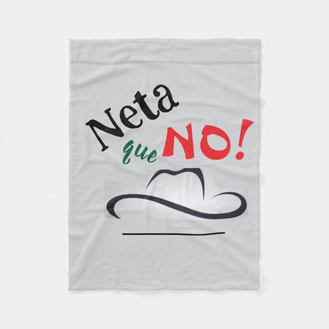 Neta que No! Fleece Blanket (Front)