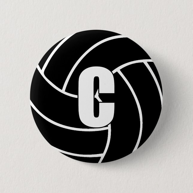 Netball Centre C 2 Inch Round Button (Front)