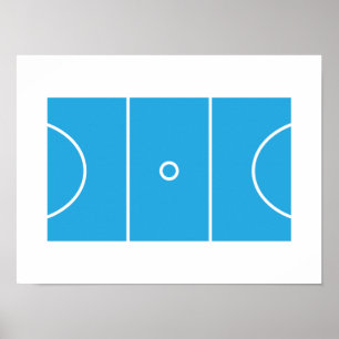 Netball Court Poster