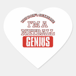 netball genius heart sticker
