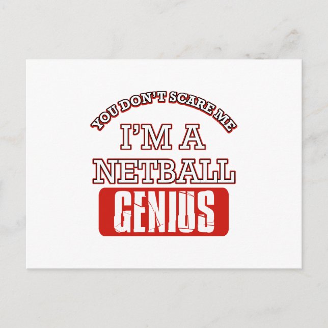 netball genius postcard (Front)