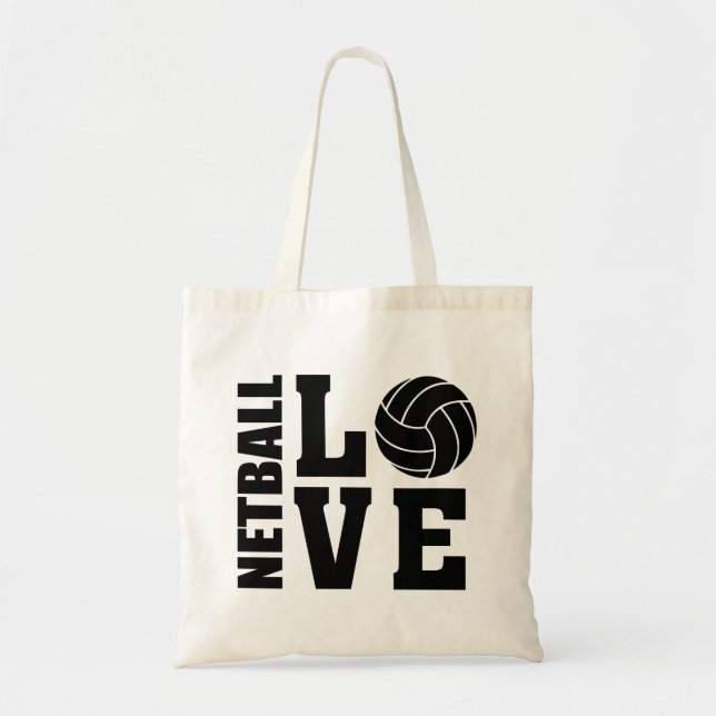 Netball Love, Netball Tote Bag (Front)