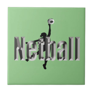 Netball Player And Dimensional Name, Tile